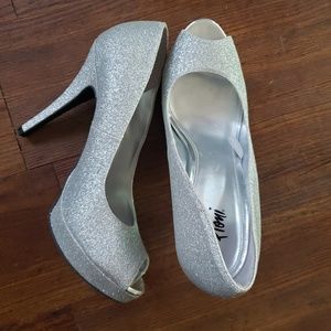 Fioni Glitter Silver Heels